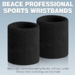 Sweatbands Sports Wristband for Men & Women - Moisture Wicking Athletic Cotton Terry Cloth Sweatband for Tennis, Basketball, Running, Gym, Working Out - Image 2