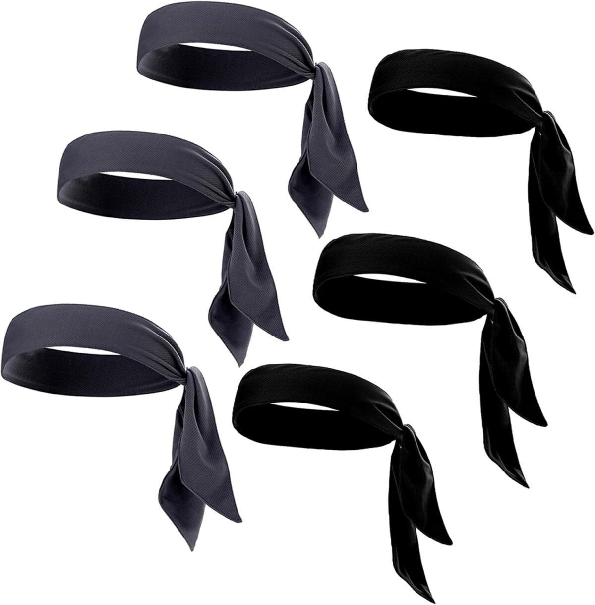 Sport Head Ties Unisex Tie Headbands Tie Back Bandanas Workout Hair Band Athletic Sweatbands for Tennis Ninja Karate Running Yoga - Image 1
