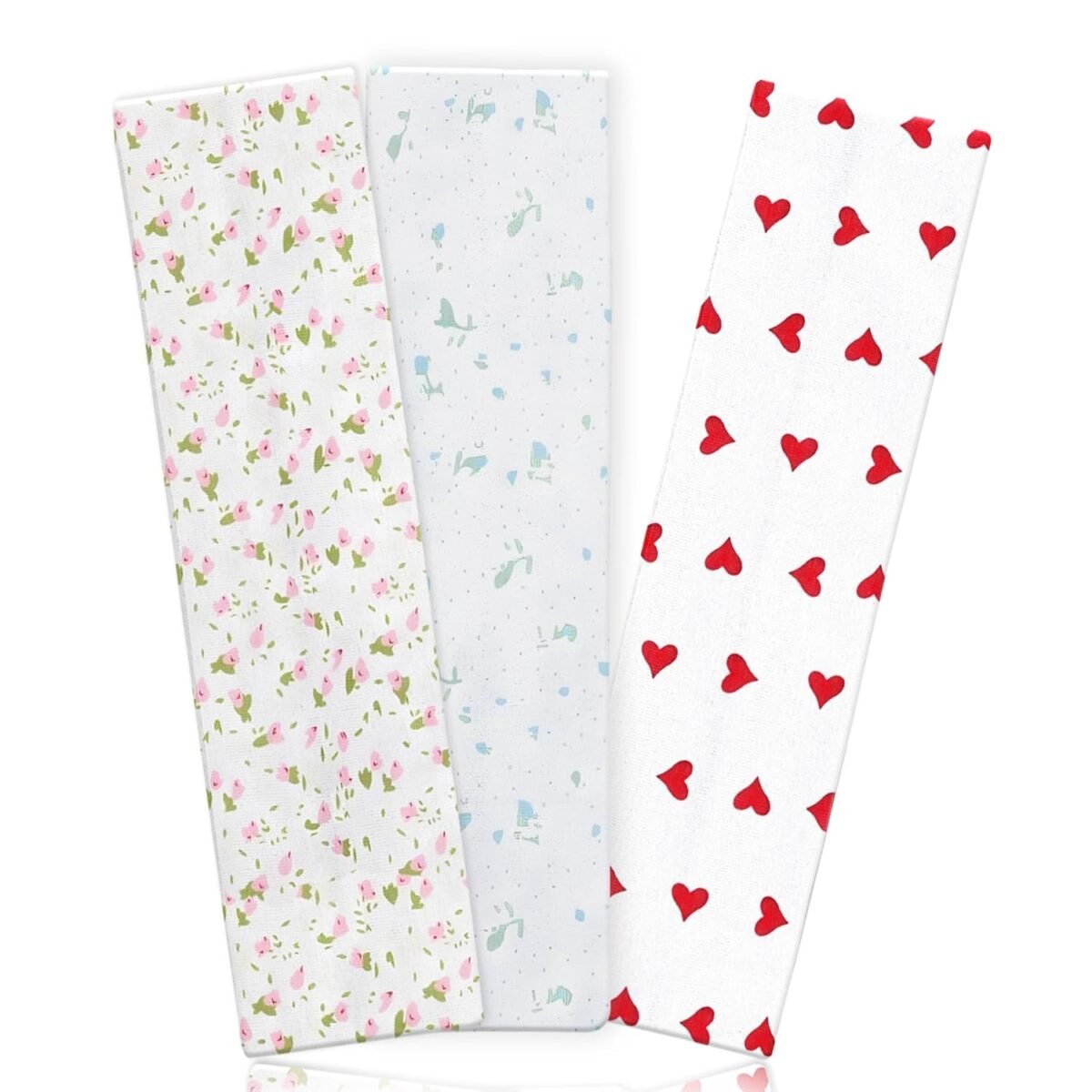 Headbands for Women Non Slip Head Bands for Women's Hair cute elastic womens headbands Soft Cotton Cloth Fashion floral headband for women for Daily Workout Sports Running Yoga - Image 1