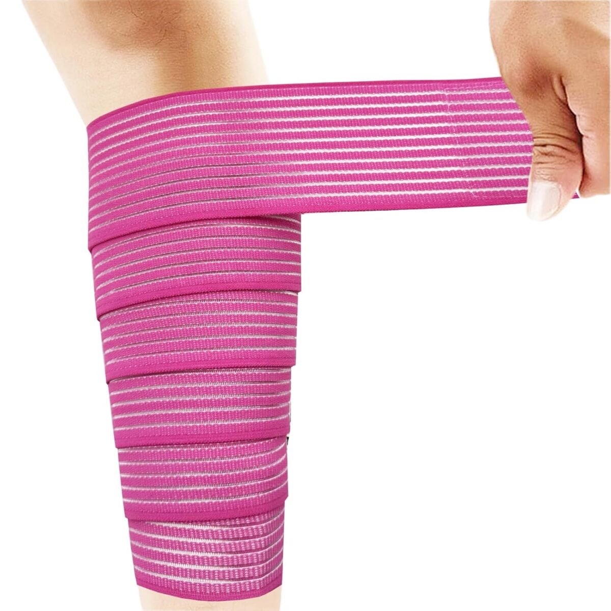 Elastic Lower Leg Calf Compression Support Bandage Sleeve Wrap for Women and Man, Shin Splint Guard for Football Runner, Basketball, Volleyball, Calf Pain Relief, Adjustable Plus Size (Black) - Image 2