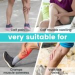 Calf Brace Leg Compression Sleeves for Men & Women, Shin Splints for Calf Muscle Wrap, Diamond-shaped Elastic Band for Pressure, fit Swelling, Varicose Vein Pain Relief, Running, Hiking, Fitness -L/XL - Image 2
