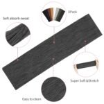 8 Pack Sport Headbands for Women, Elastic Soft Fabric Non-Slip Hair Bands Hair Warp for Daily Workout Yoga Running Sports - Image 2