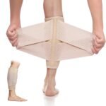 Swollen Lower Leg Calf Compression Brace for Swelling for Women, Pressure Adjustable Calf Support Bandage for Varicose Vein, Edema, Torn Calf Muscle, Soreness, Strain, Cramps - S/M