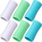 6 Inch Wrist Sweat Bands for Men Women Tennis Elastic Athletic Long Sweatband Wrist Absorbent for Basketball Tennis Running Outdoor Activity