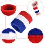 12 Pcs Neon Sweatbands Wristband Sweat Wrist Band Competitions Absorbent Sweatbands for Men Women, for Sports, Running - Image 2
