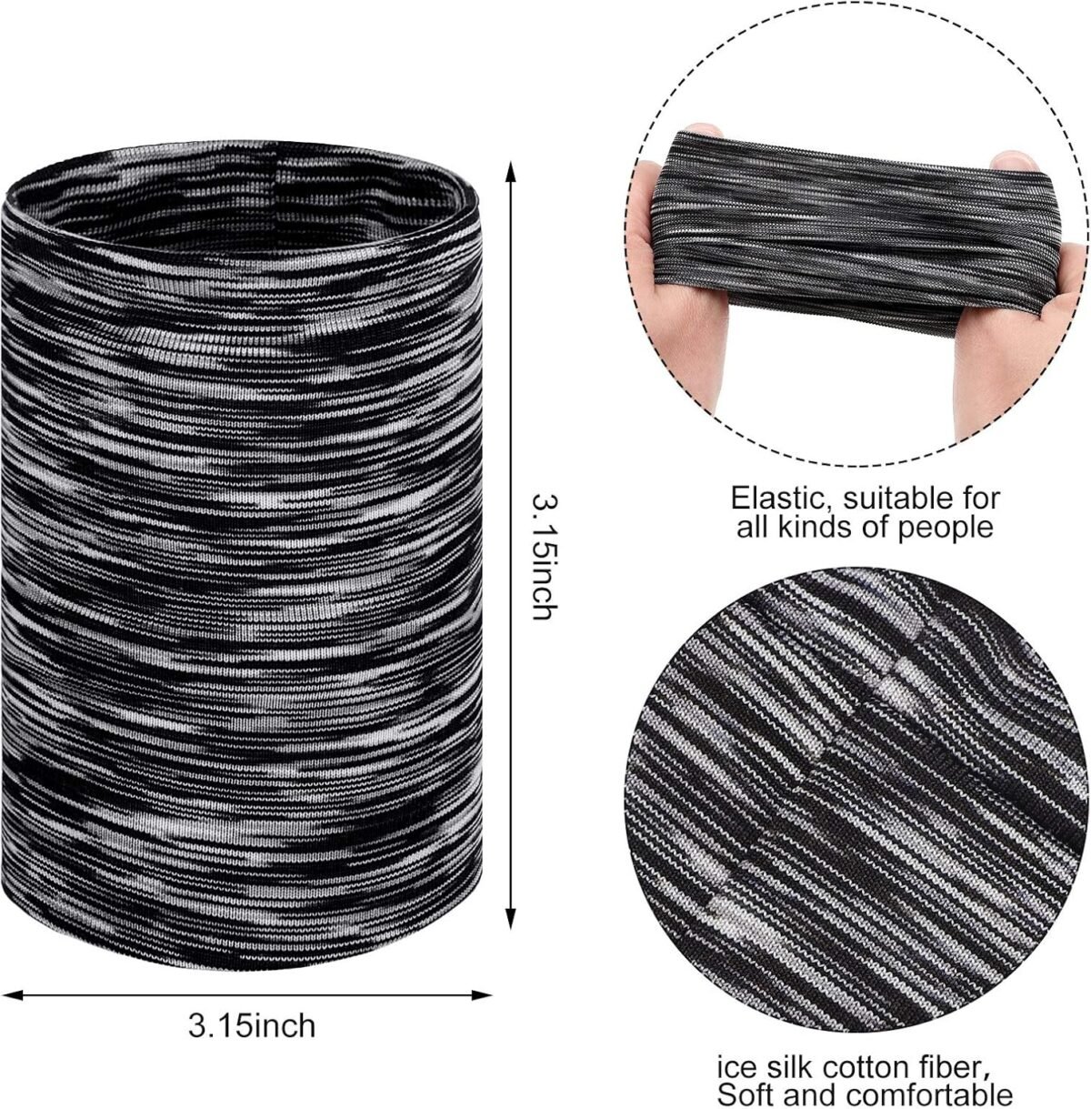 12 Pack Cooling Wristbands for Women Men Breathable Tennis Sweatbands Quick Dry Heat Remove Ice Wristband for Yoga Sports Running Gym Workout - Image 2
