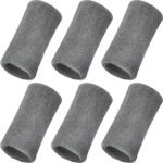 6 Inch Wrist Sweat Bands for Men Women Tennis Elastic Athletic Long Sweatband Wrist Absorbent for Basketball Tennis Running Outdoor Activity